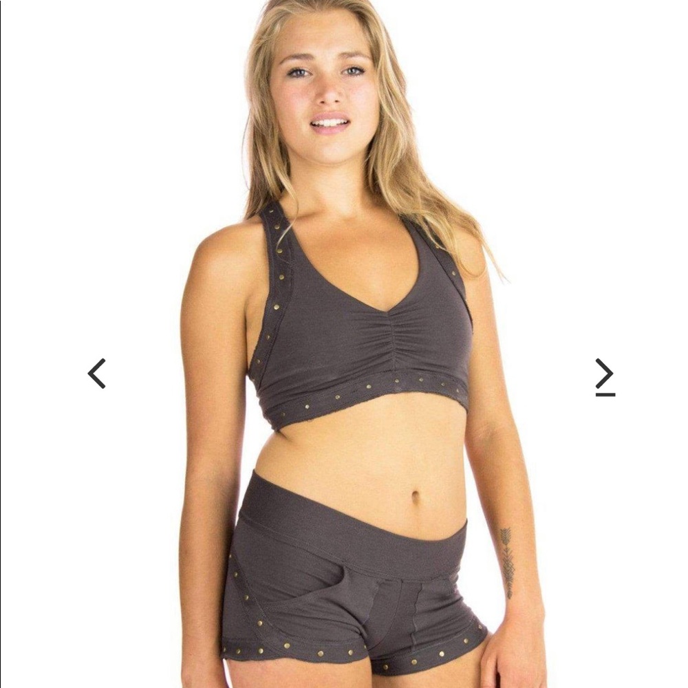 MahaDevi Design Artemis Booty Shorts, charcoal